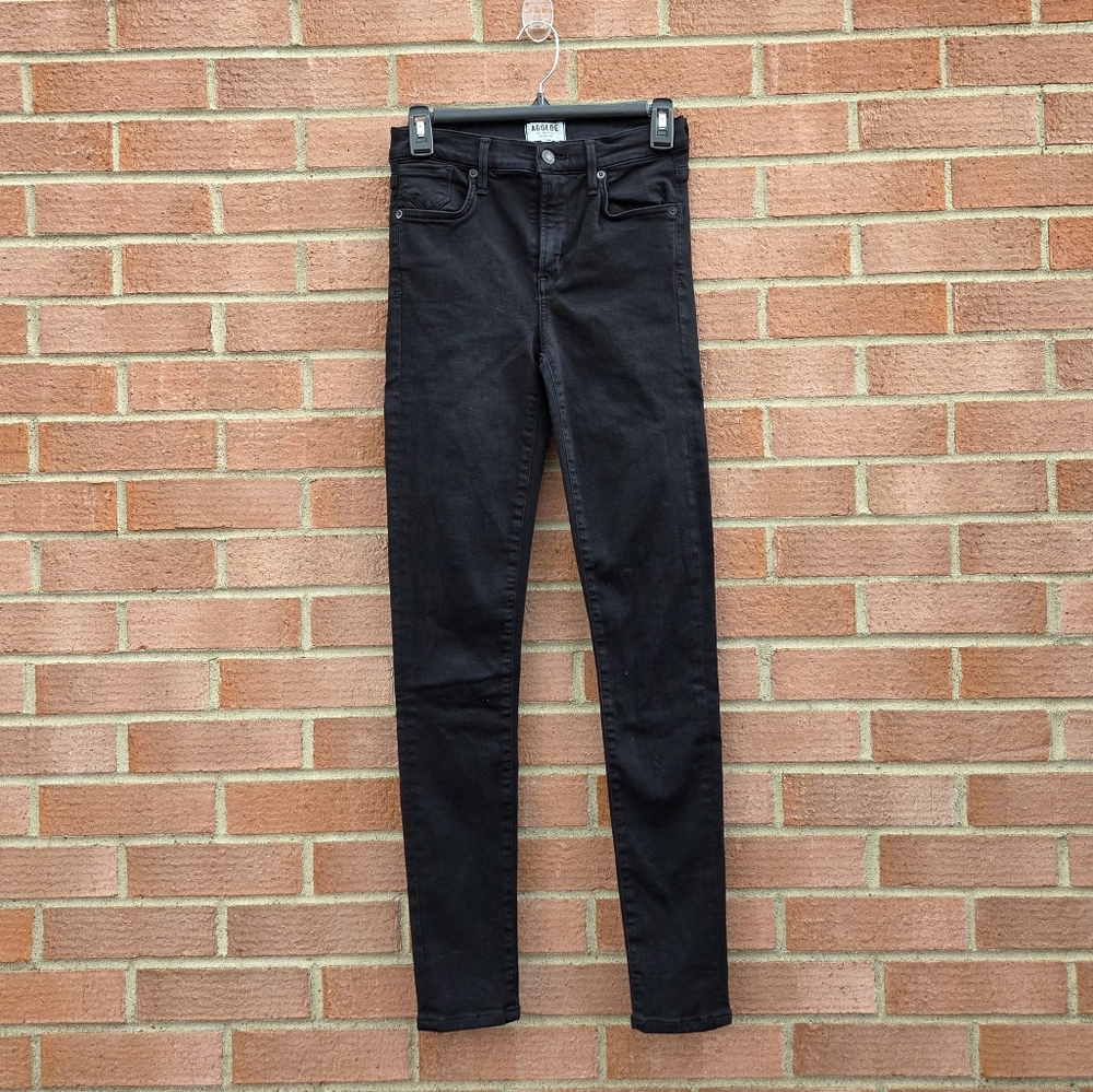 Agolde Sophie Skinny Jeans in Luxe Black Size 26 - Picture 2 of 6